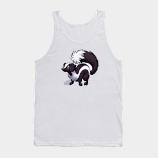 Cute Skunk Drawing Tank Top